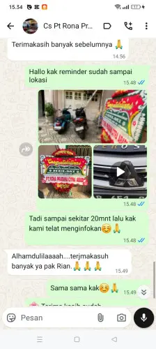 Testimonial Papan Bunga de latinos